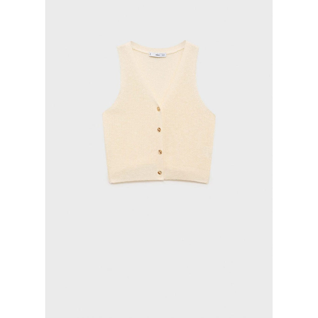 Gilet Maille Épaisse Boutons