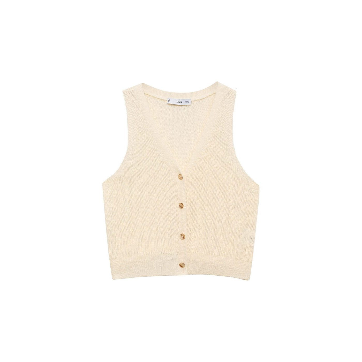 Gilet Maille Épaisse Boutons