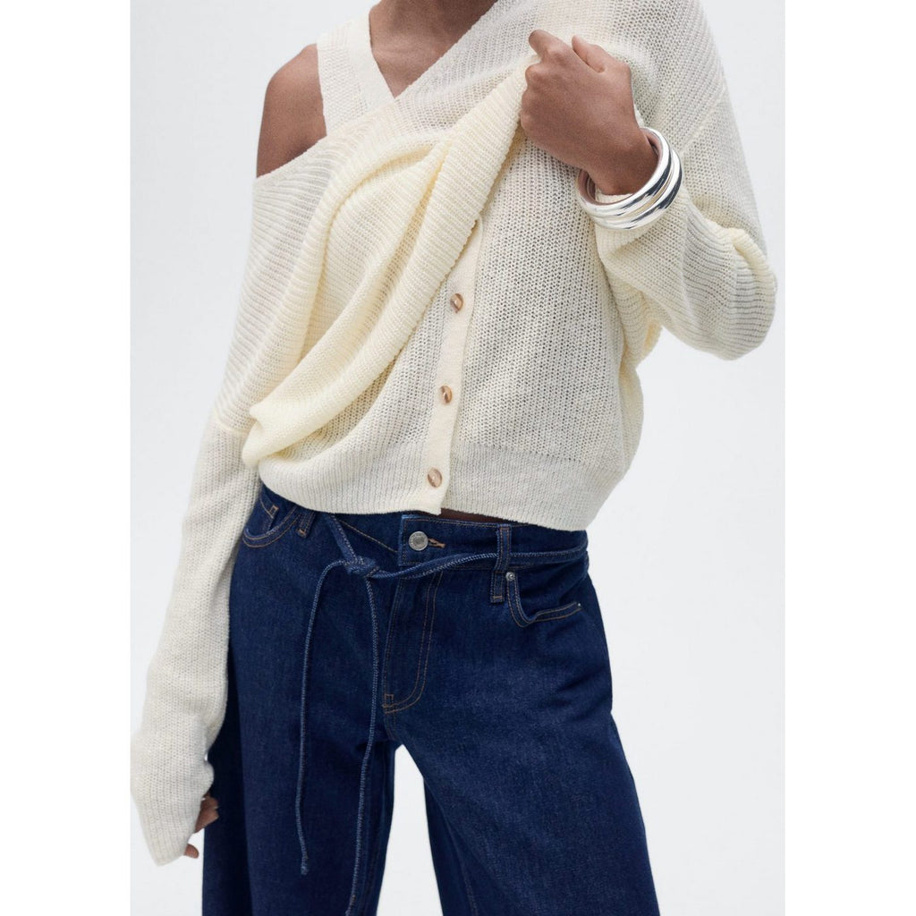 Gilet Maille Épaisse Boutons