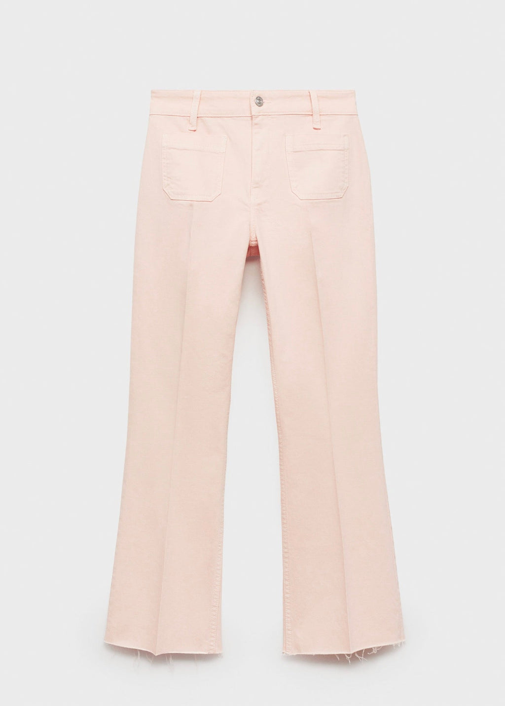 Jean Flare Crop Poches