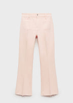 Jean Flare Crop Poches