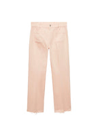 Jean Flare Crop Poches