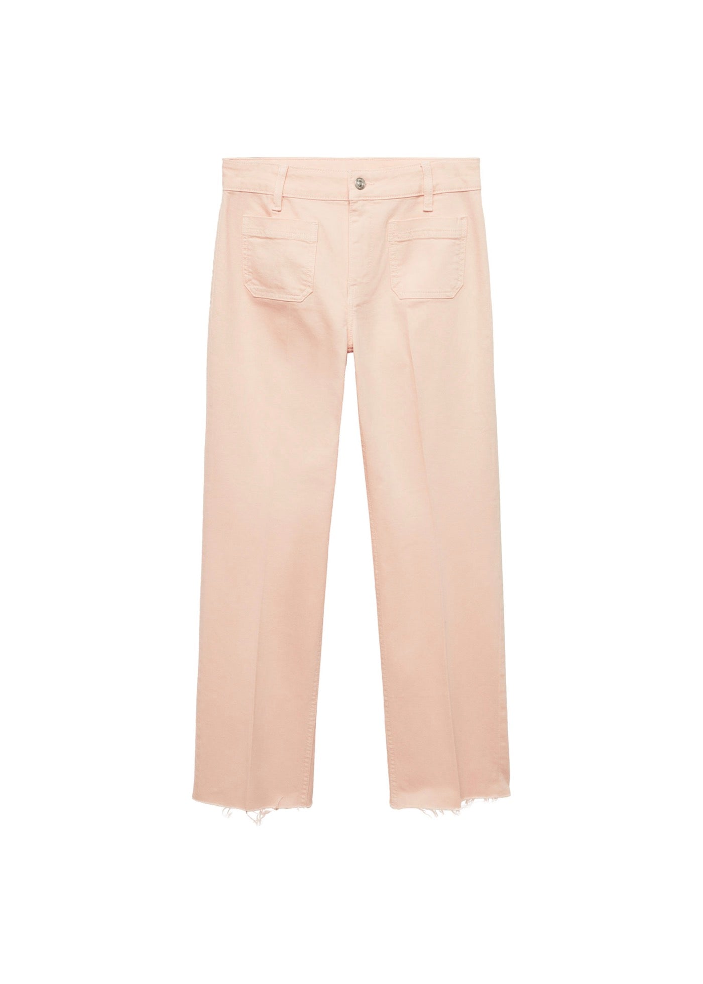 Jean Flare Crop Poches