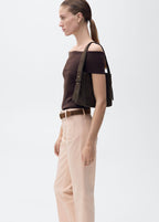 Jean Flare Crop Poches