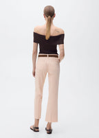 Jean Flare Crop Poches