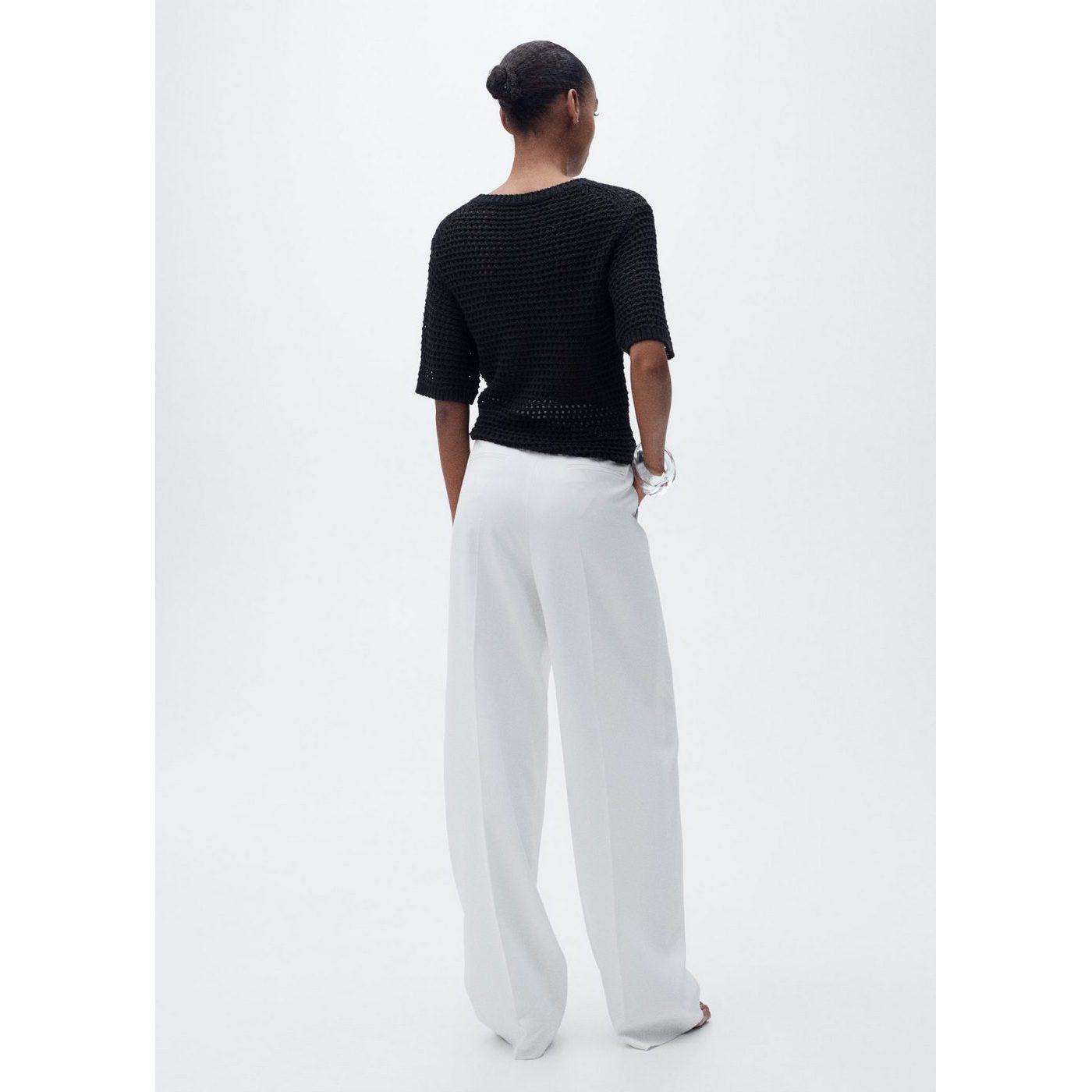 Pull-Over Crochet Manches Courtes