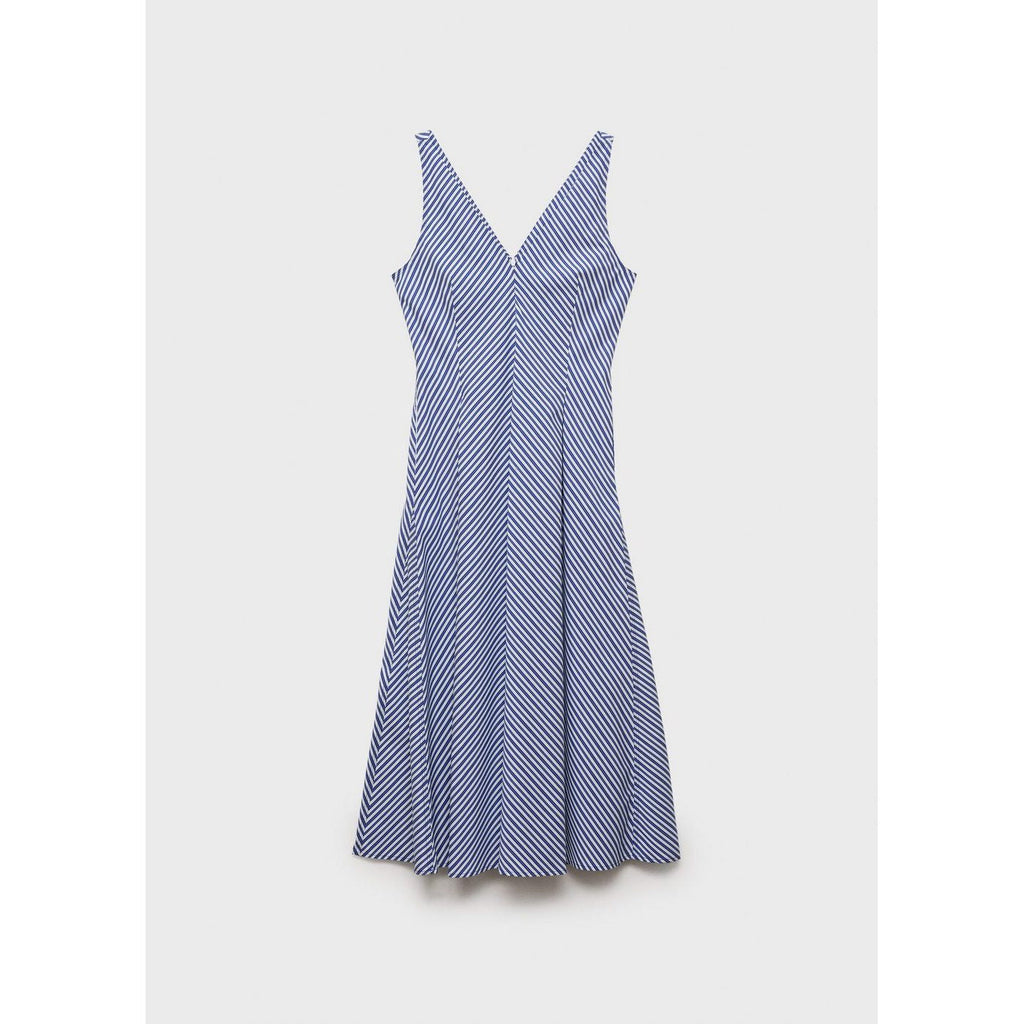 Robe Midi Évasée Rayures