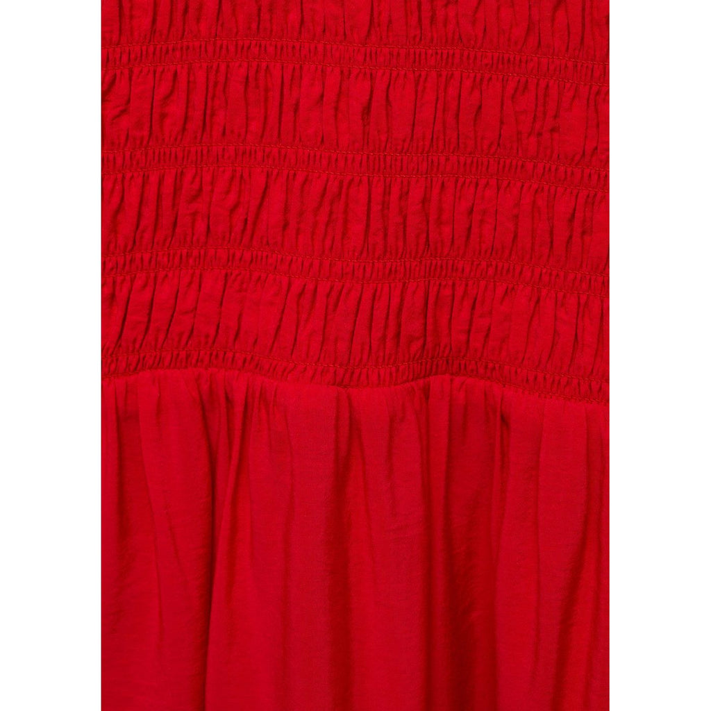 Robe Évasée Corps Froncé