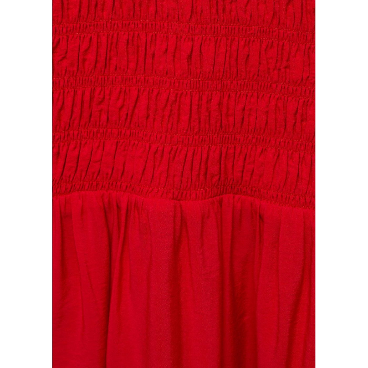 Robe Évasée Corps Froncé