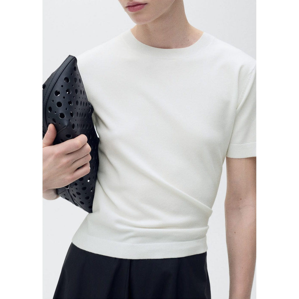 Pull-Over Maille Fine Manches Courtes