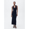 Robe Midi Maille Rabats