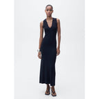 Robe Midi Maille Rabats