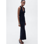 Robe Midi Maille Rabats