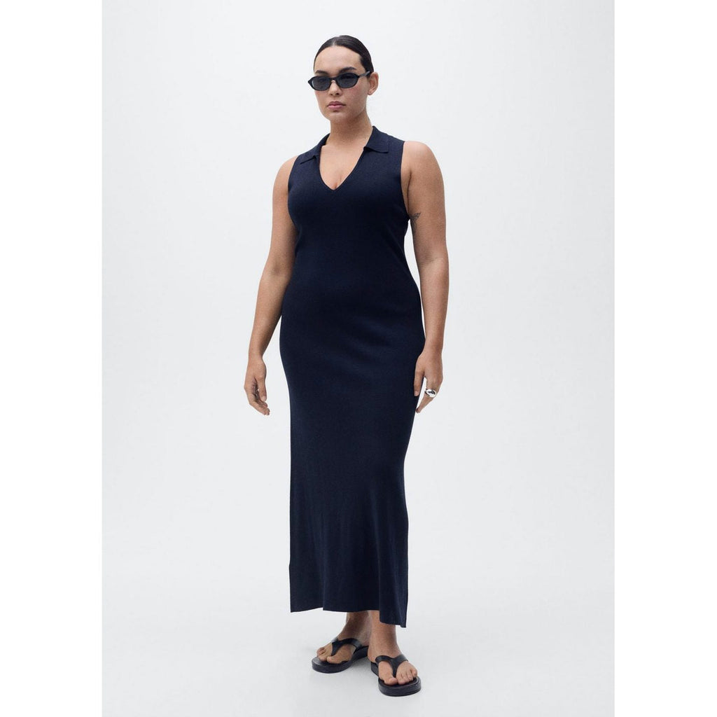 Robe Midi Maille Rabats