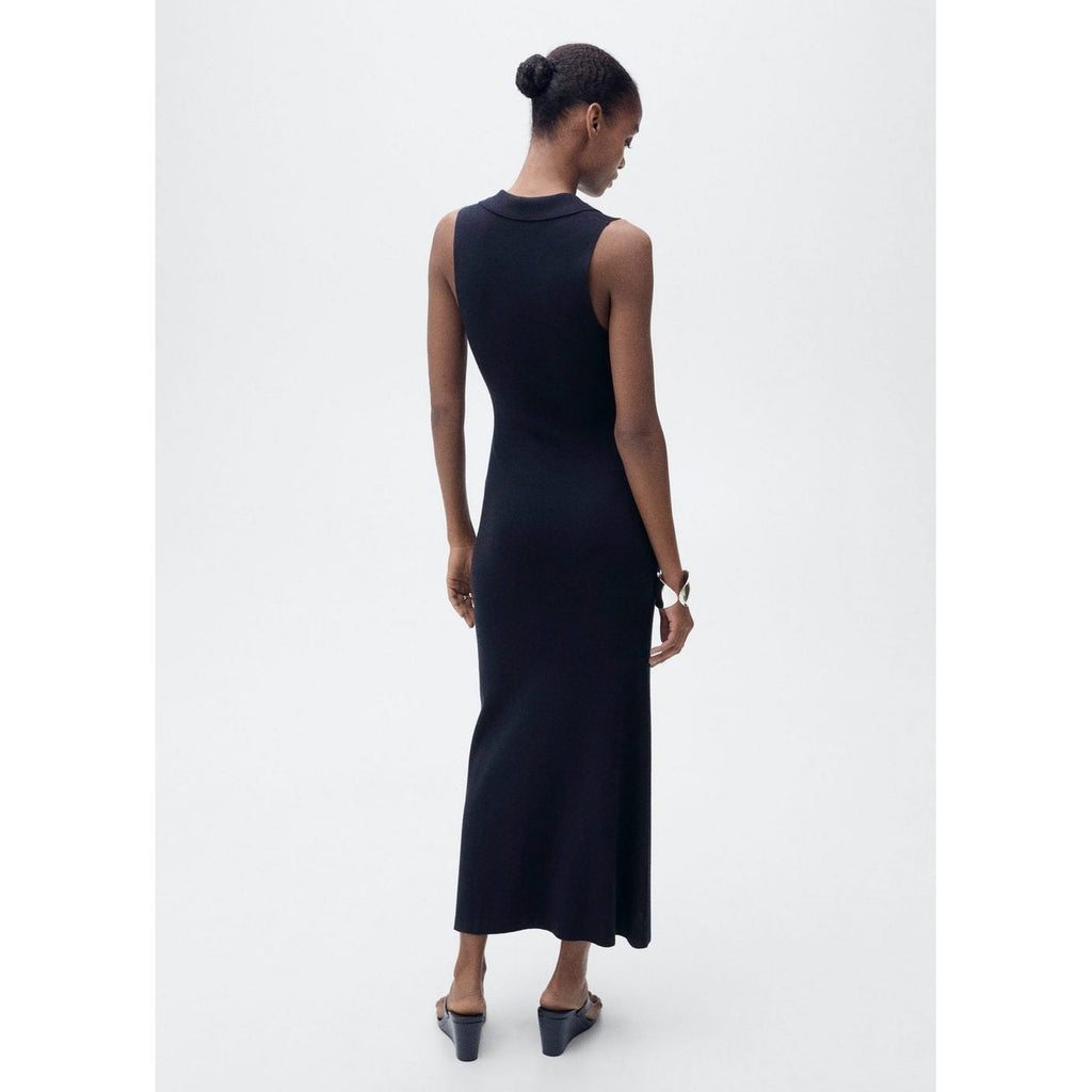 Robe Midi Maille Rabats