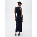 Robe Midi Maille Rabats
