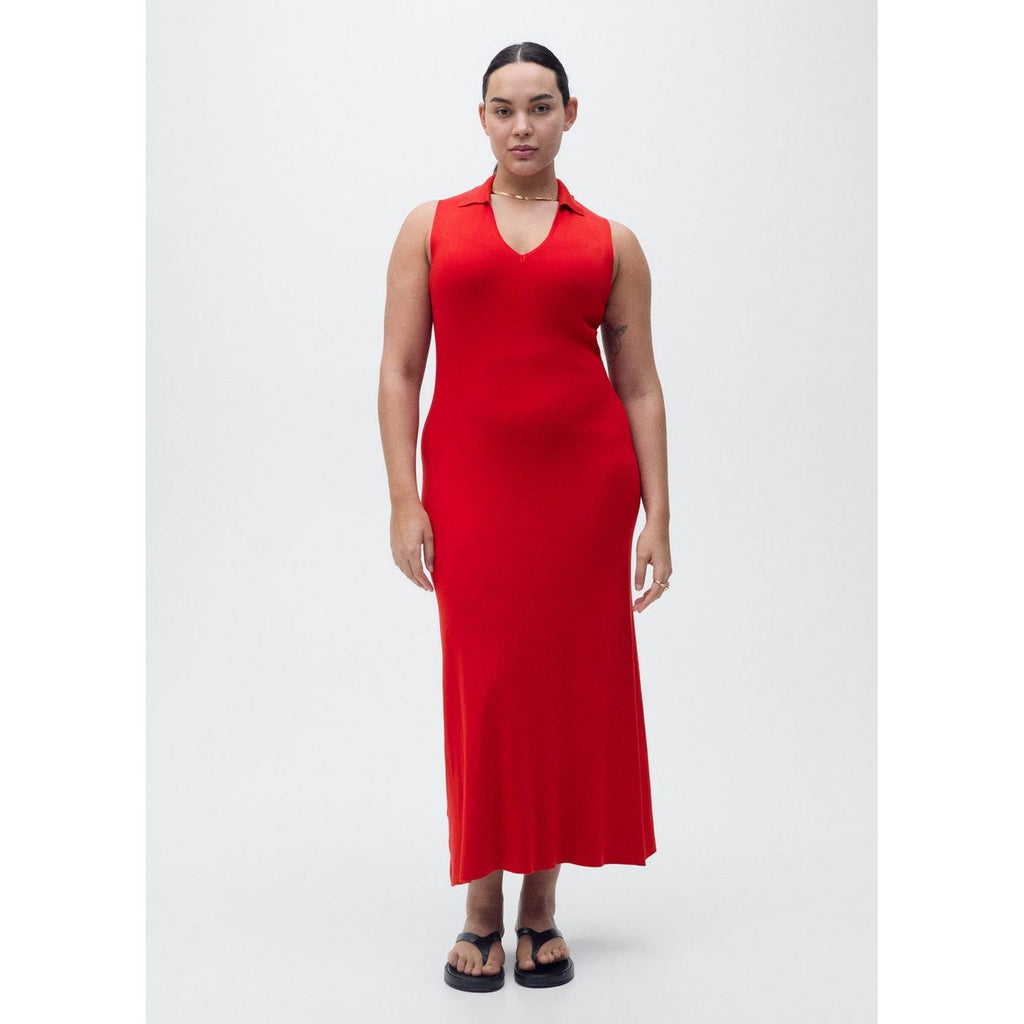 Robe Midi Maille Rabats
