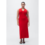 Robe Midi Maille Rabats