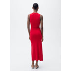 Robe Midi Maille Rabats