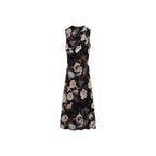 Robe Drapée Avec Imprimé Fleuri