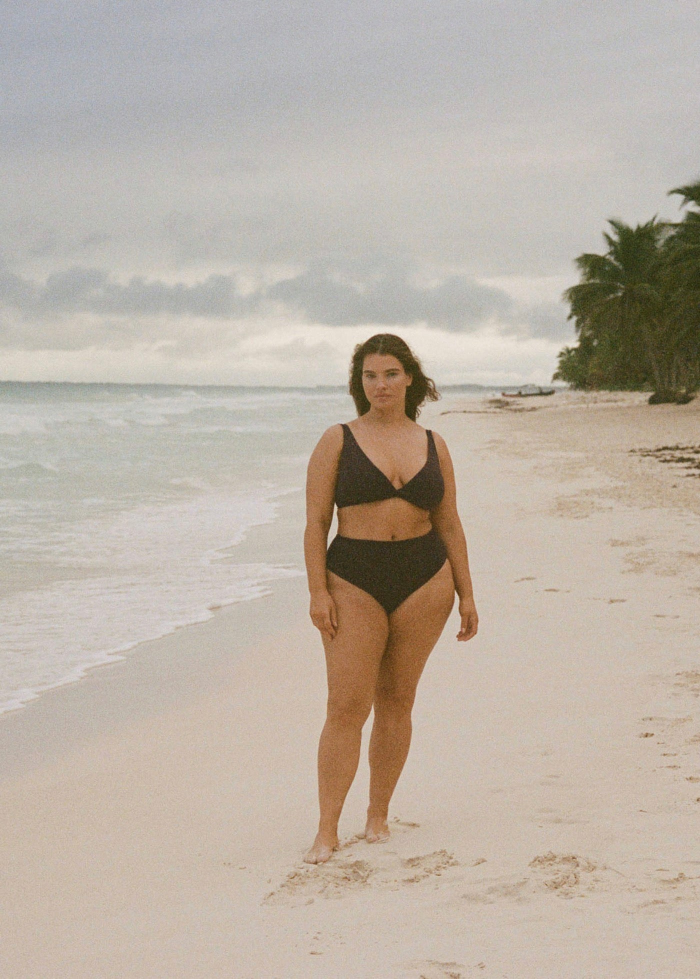 Culotte Bikini Taille Haute Drapée