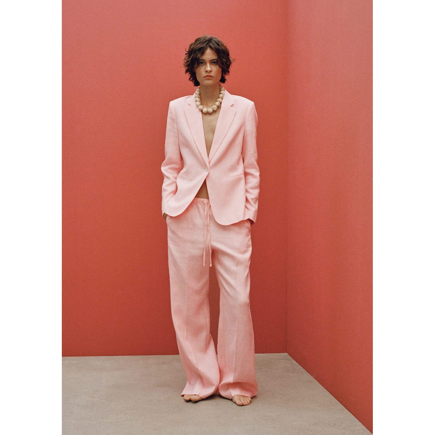 Pantalon Droit Lin
