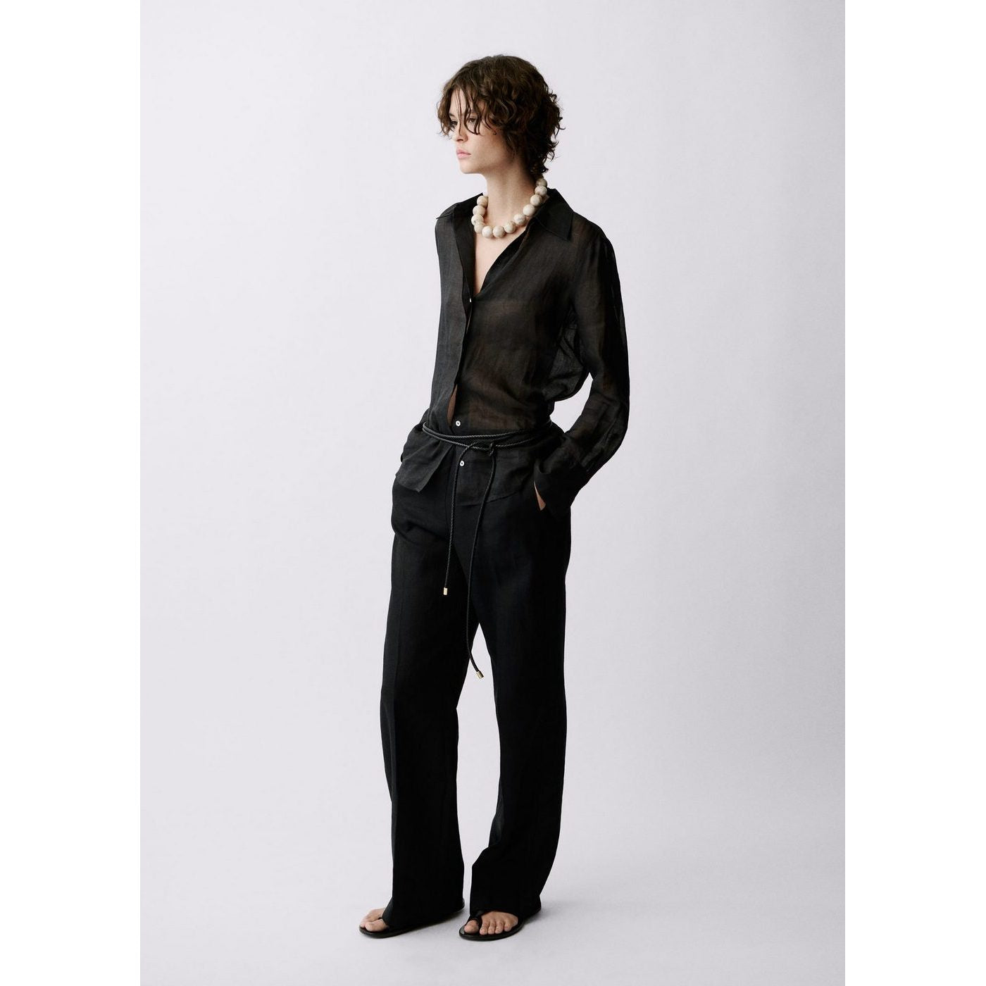 Pantalon Droit Lin