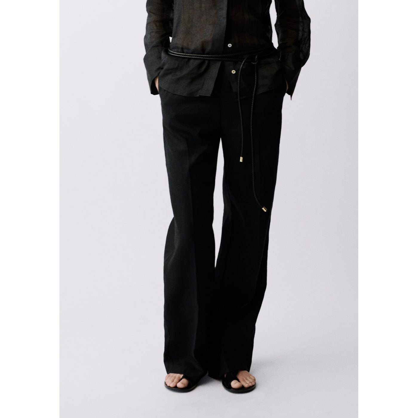 Pantalon Droit Lin