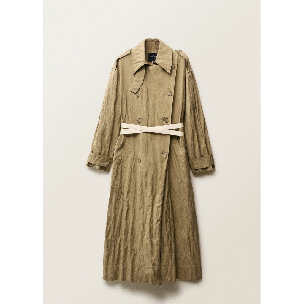 Trench Oversize Effet Froissé