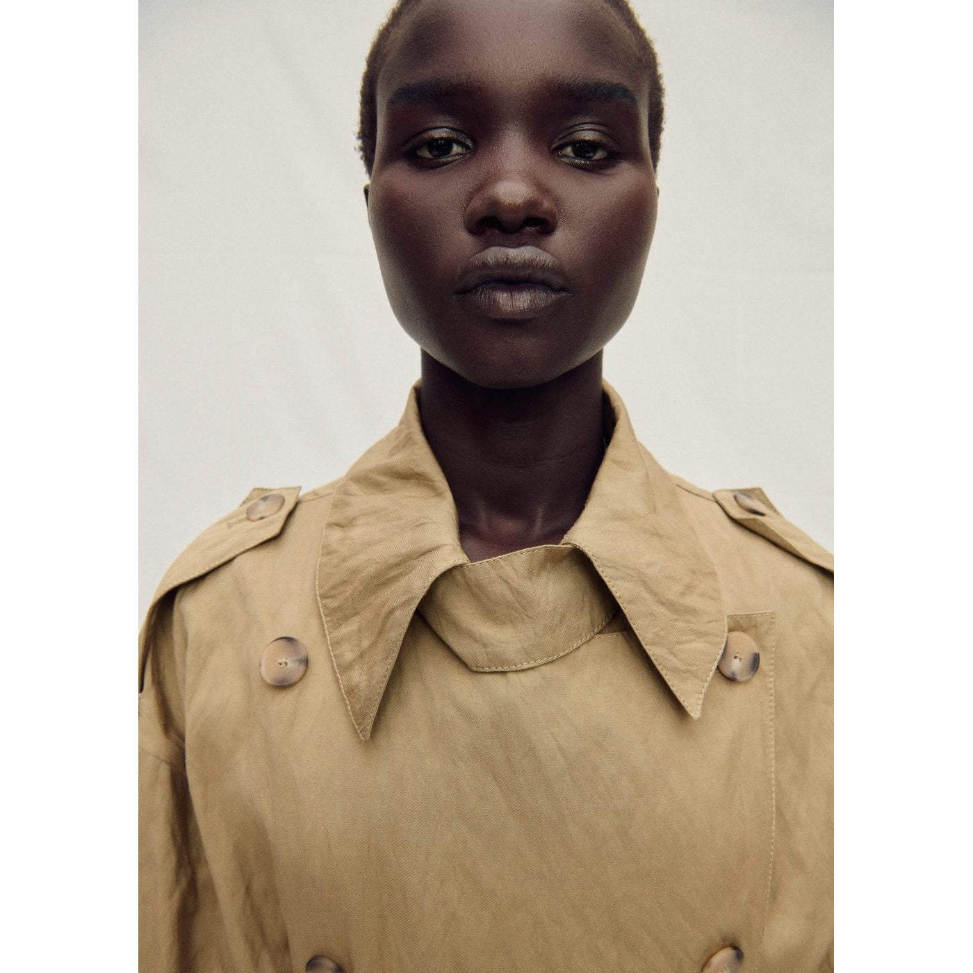 Trench Oversize Effet Froissé
