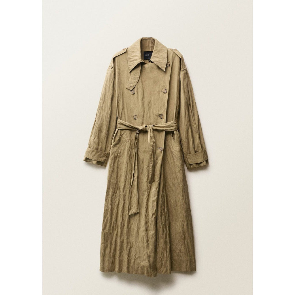 Trench Oversize Effet Froissé