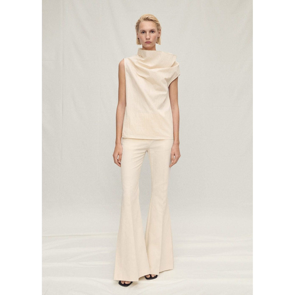 Chemisier Coton Col Asymétrique