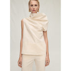 Chemisier Coton Col Asymétrique