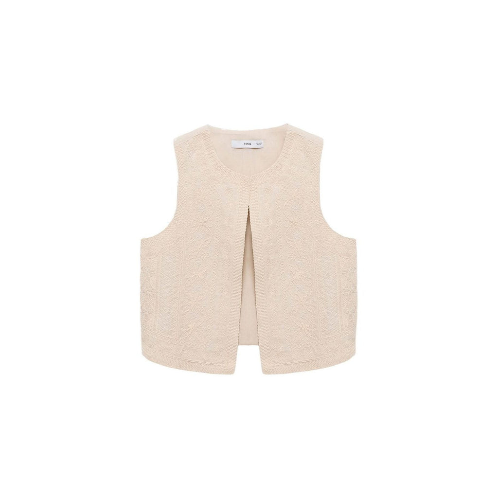 Gilet Lin Brodé