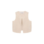 Gilet Lin Brodé