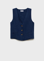 Gilet Lyocell Effet Denim