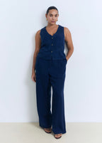 Gilet Lyocell Effet Denim