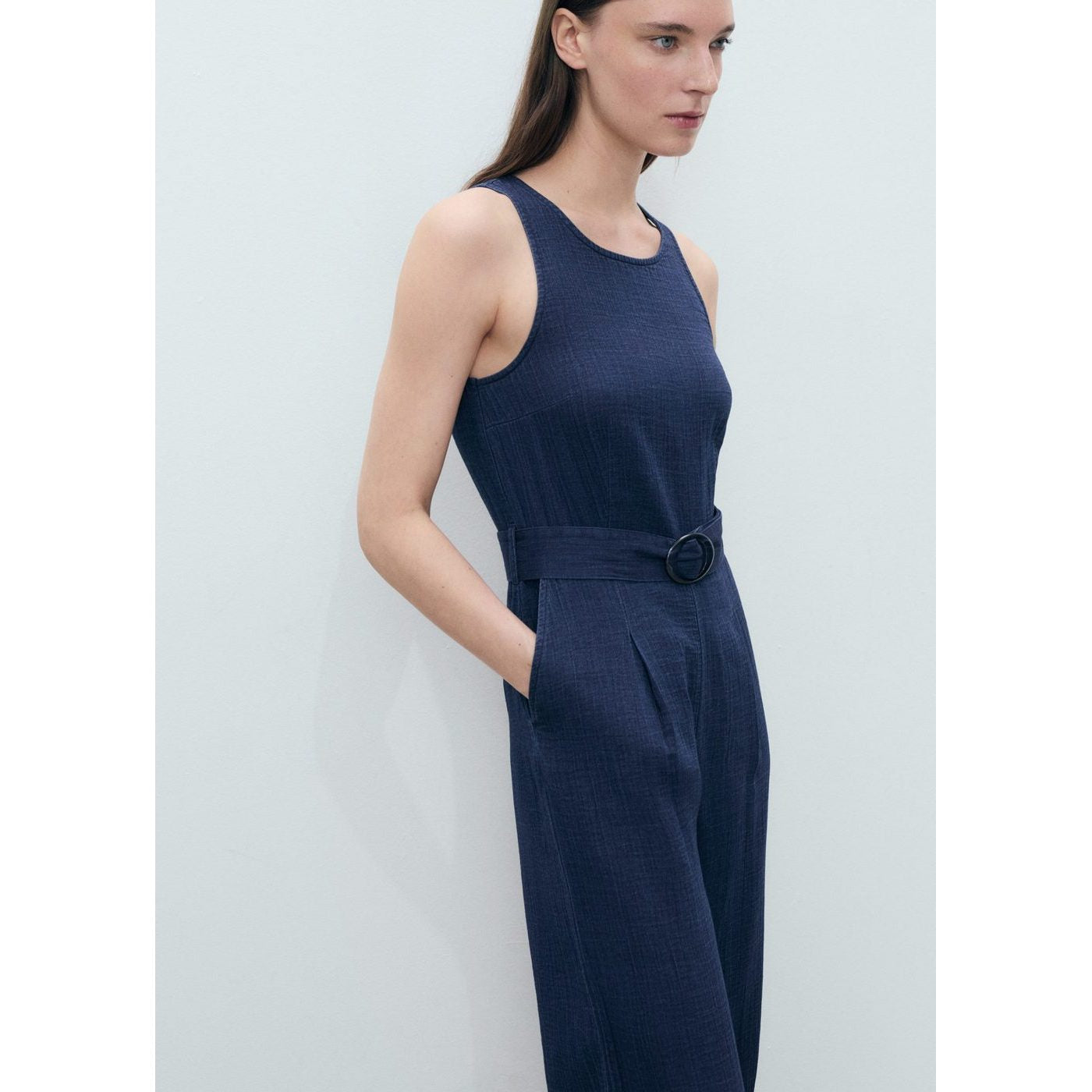 Combinaison Denim Fluide Ceinture