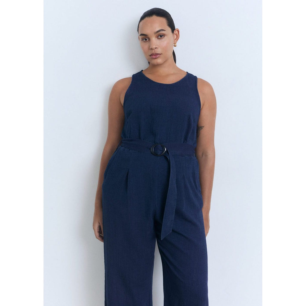 Combinaison Denim Fluide Ceinture