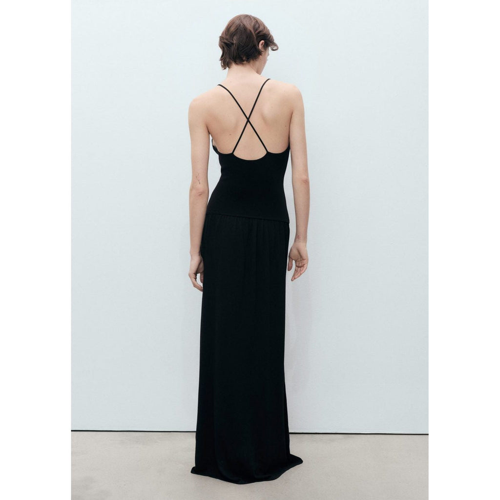Robe Maille Dos Croisé