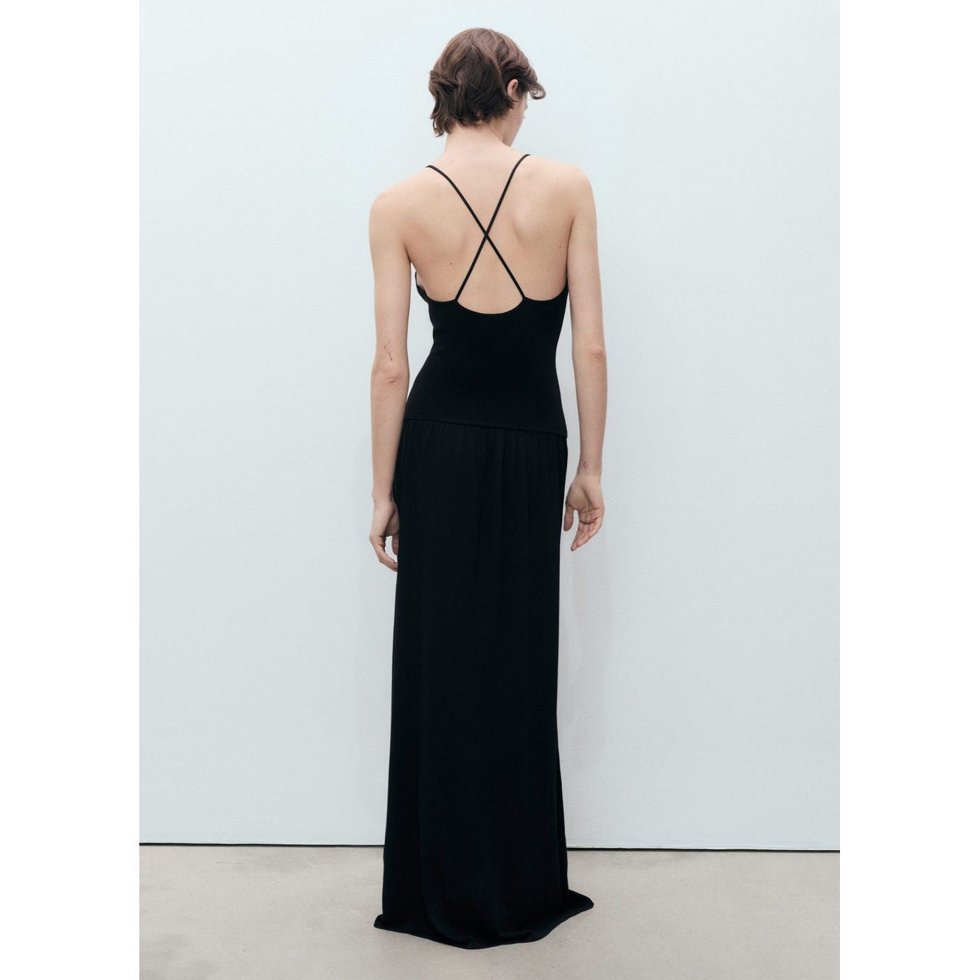 Robe Maille Dos Croisé