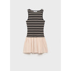 Robe Courte Motif Combiné