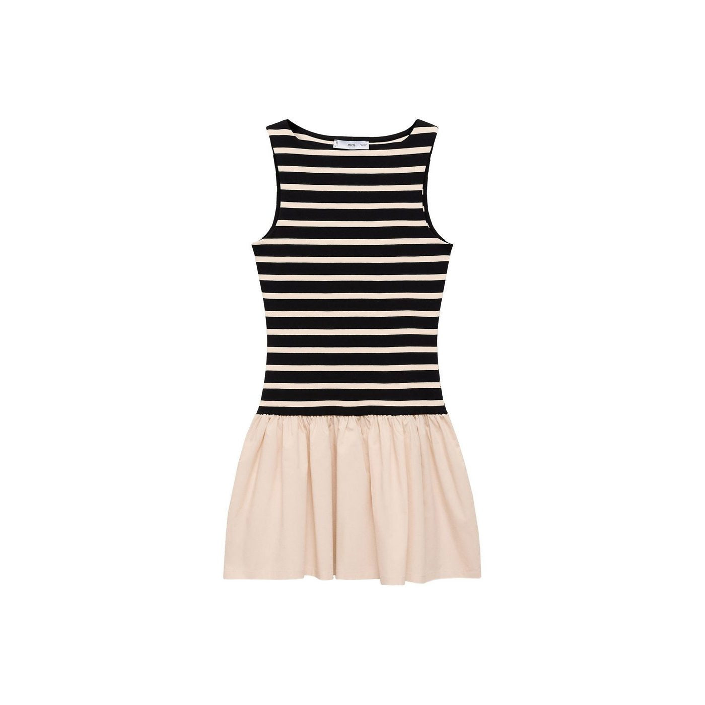 Robe Courte Motif Combiné