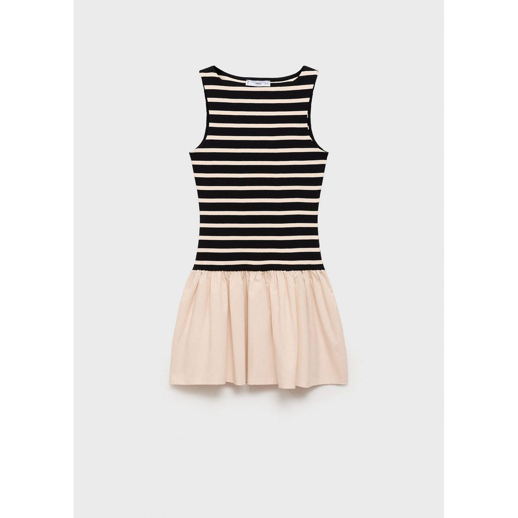 Robe Courte Motif Combiné
