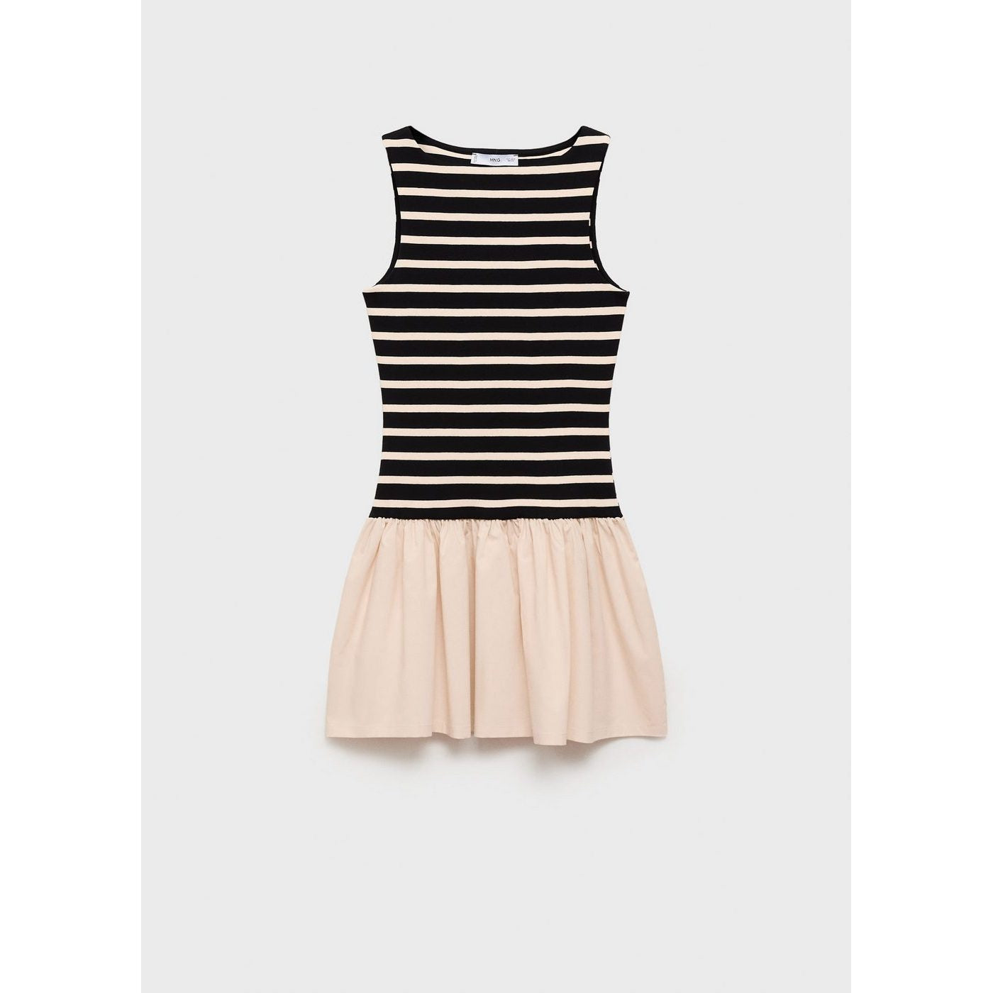 Robe Courte Motif Combiné