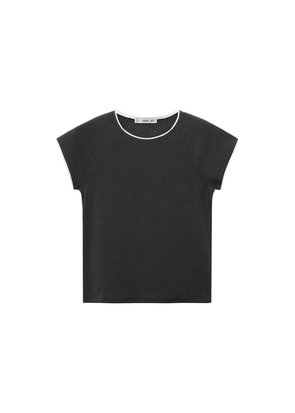 T-Shirt Coton Liserés Contrastants