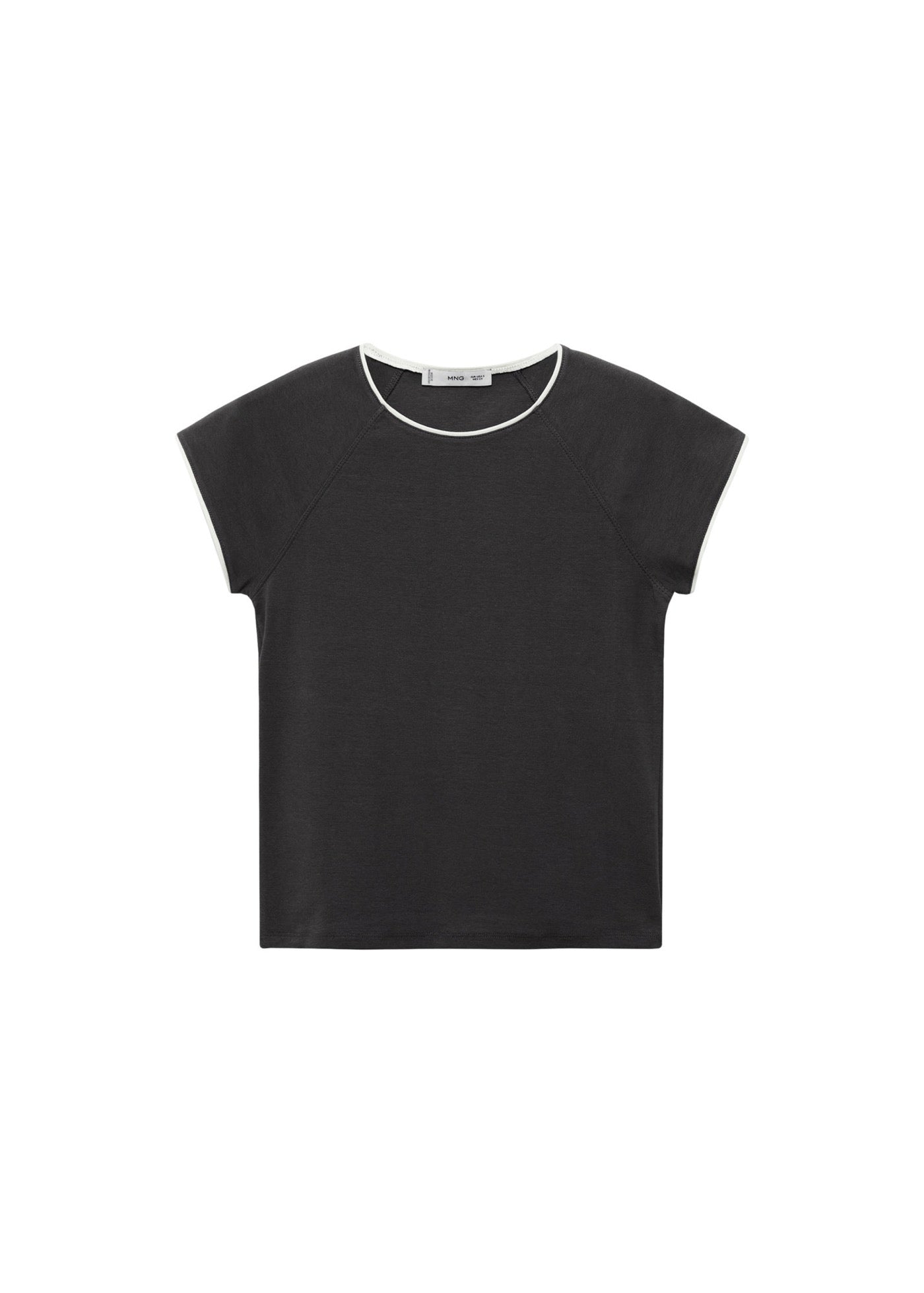 T-Shirt Coton Liserés Contrastants