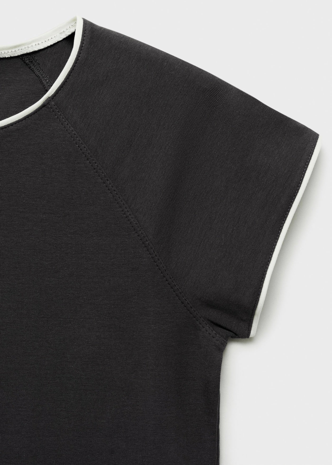 T-Shirt Coton Liserés Contrastants