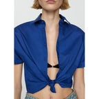Chemise Crop 100 % Coton