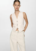Gilet En Jean Boutons